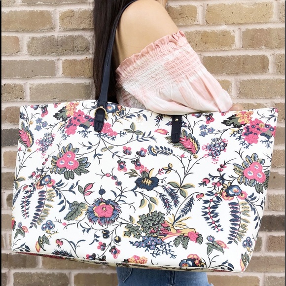 Gaby’sBagsT👜💕-Tory Burch Large Tote Flower - Picture 2 of 7